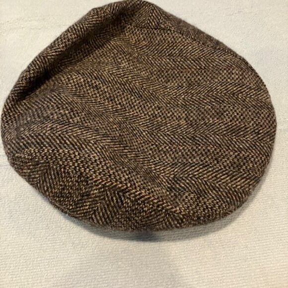 Vintage Adams Row made in USA 100% wool tweed newsboy cap - Picture 2 of 7